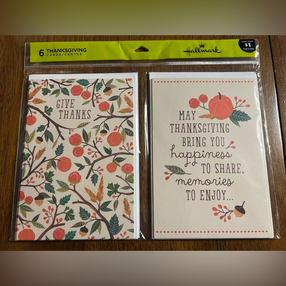 *5/$15* NWT - Hallmark Thanksgiving Cards